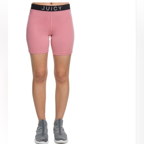 NWT Juicy Couture Active Short Pink and Black Size M - Picture 1 of 13